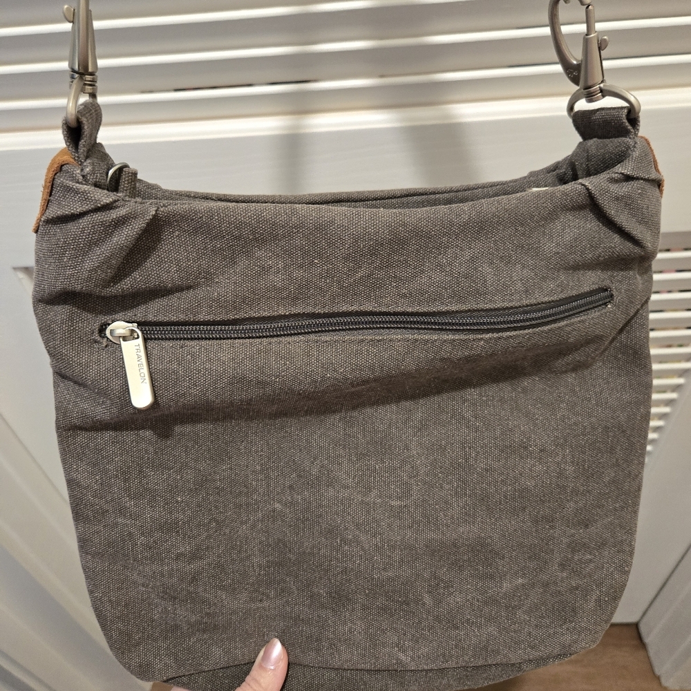 Travelon Gray Crossbody Bag - Picture 4 of 8